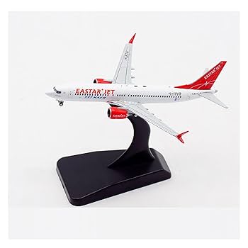 【大韓航空 B737 MAX8】1/400航空機ダイキャストモデル Jcwings-ダイキャスト飛行機モデル、シミュレーション玩具、1